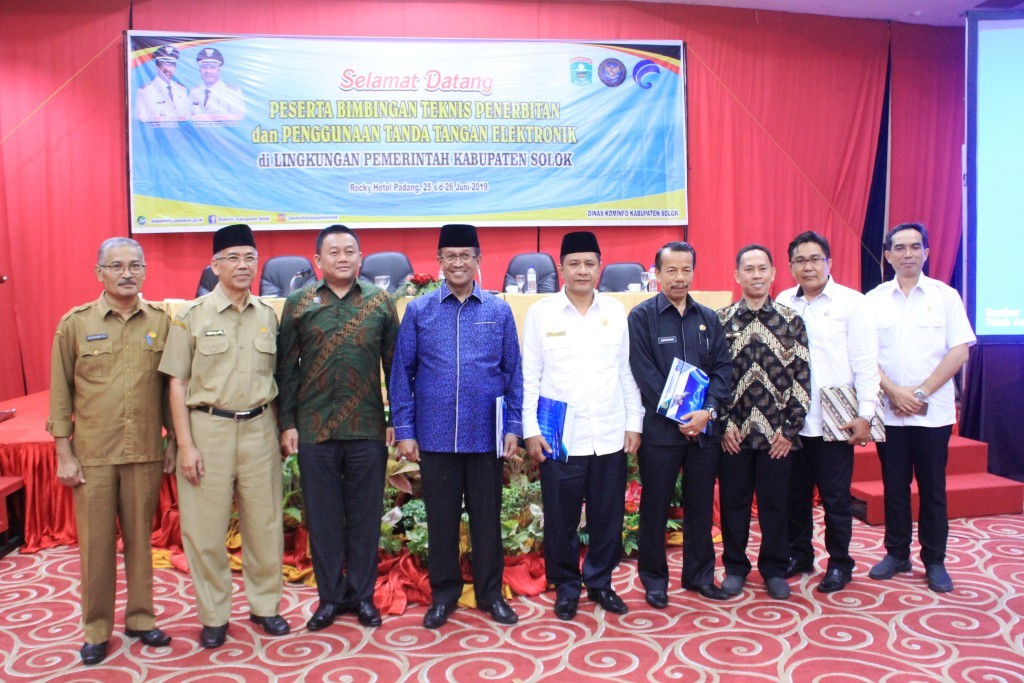 Dinas Kominfo Kabupaten Solok adakan Bimtek Tanda Tangan Elektronik