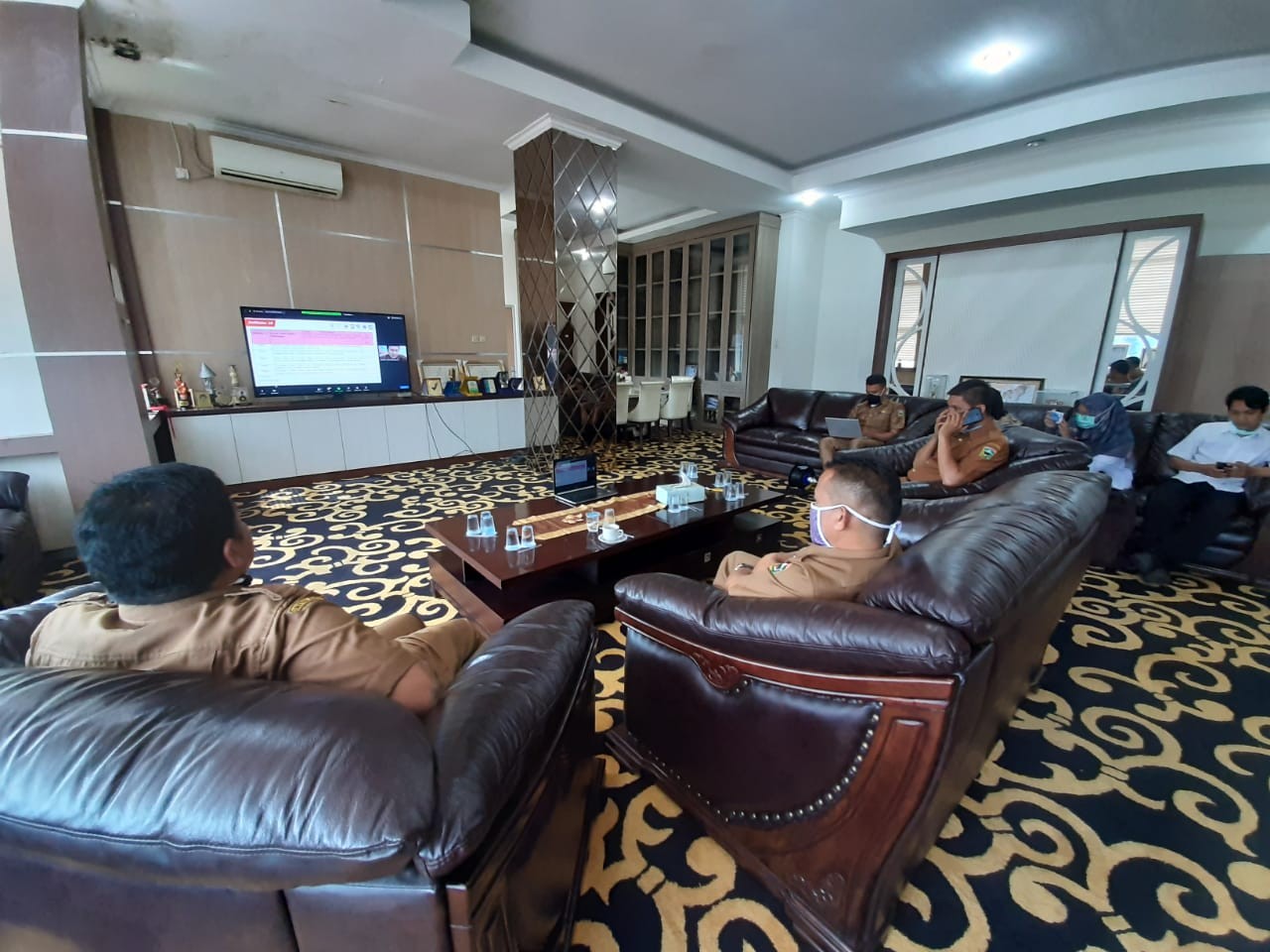 Dinas Kominfo Ikuti Vidcon terkait Evaluasi SPBE